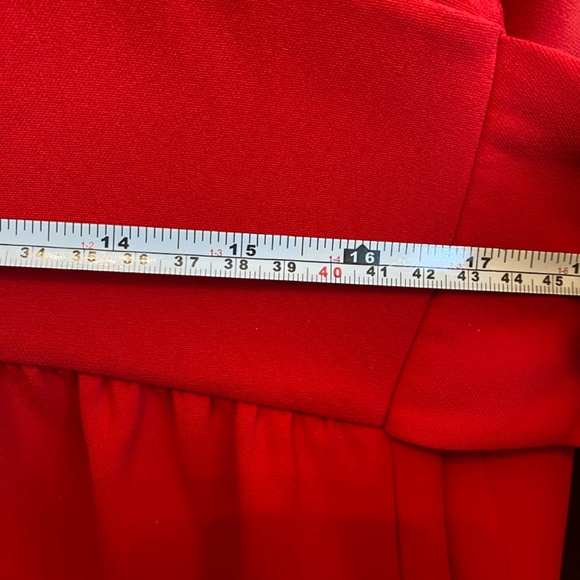 EUC Kate Spade Red Fit and Flare Dress Wedding Special Occasion Evening - Picture 11 of 14